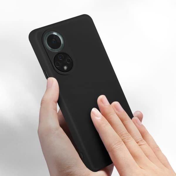 Skyddsskal - Huawei - Nova 9 / Honor 50 - Semi-rigid silikon - Soft-touch finish - Svart