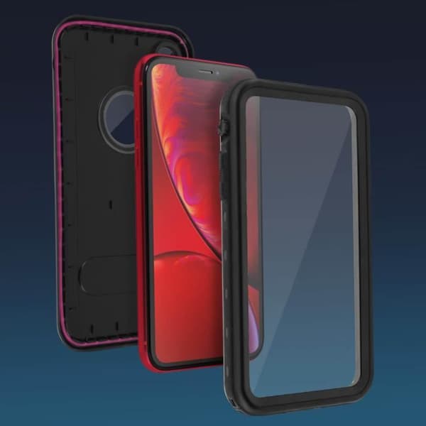 Coque - REDPEPPER - iPhone XR - Vattentålig 2m - Stötsäker - Inbyggd ställning