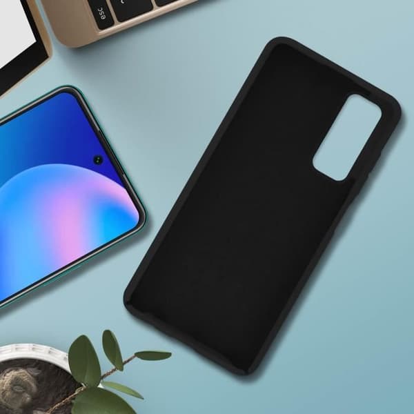 Skyddande skal - Huawei - P smart 2021 - Mjuk silikon gel - Soft touch-finish - Svart