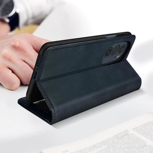 AVIZAR Motorola Edge 30 Pro Fodral - Wallet Flip Video Support-funktion - Midnight Blue