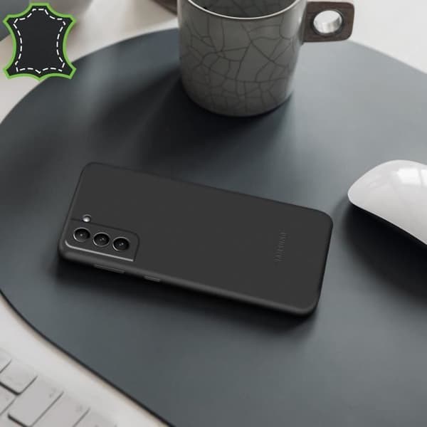 Coque - Samsung - Galaxy S21 Plus - Äkta läder - Mjuk - Hållbart skydd