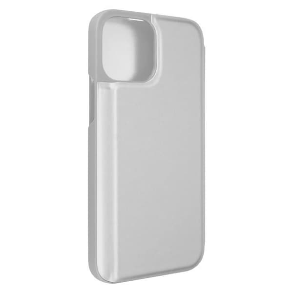 Clear View-fodral - Apple - iPhone 13 - Grå silver - Spegelklaff - Videostöd