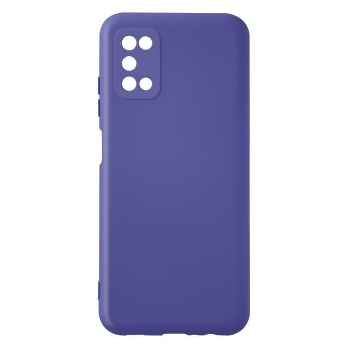 Samsung Galaxy A03s halvstyvt silikonfodral Soft-touch Fin finish Lila