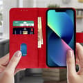 Miniatyrbild 3 av 4: Housse - Apple - iPhone 13 - Röd - Plånbok - Videostöd