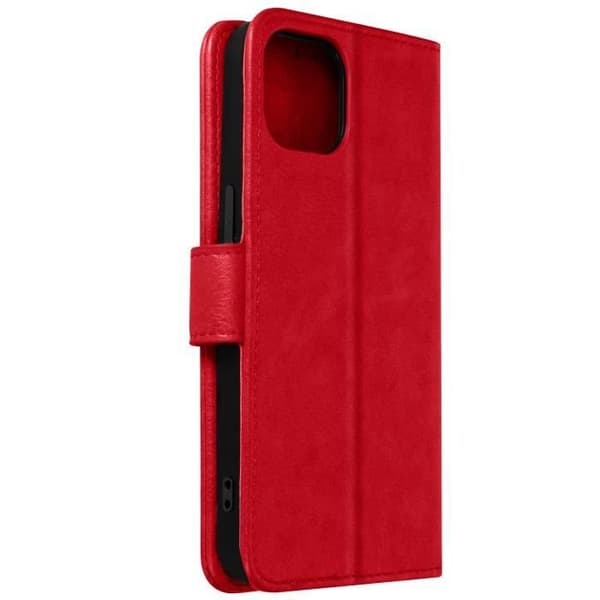 Housse - Apple - iPhone 13 - Röd - Plånbok - Videostöd