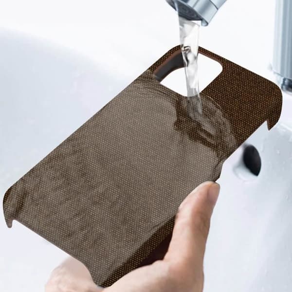 Coque - AVIZAR - iPhone 12 / 12 Pro - Tygfinish - Rödbrun - Ultrarobust skydd