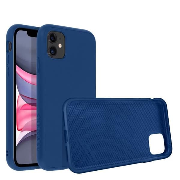 Apple iPhone 11 Fodral Flexibelt stötsäkert Soft Touch SolidSuit Rhinoshield Blå
