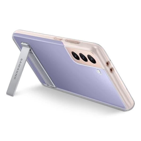 Skal - Samsung - Galaxy S21 Plus - Transparent - Halkskyddande - Höjd kamera