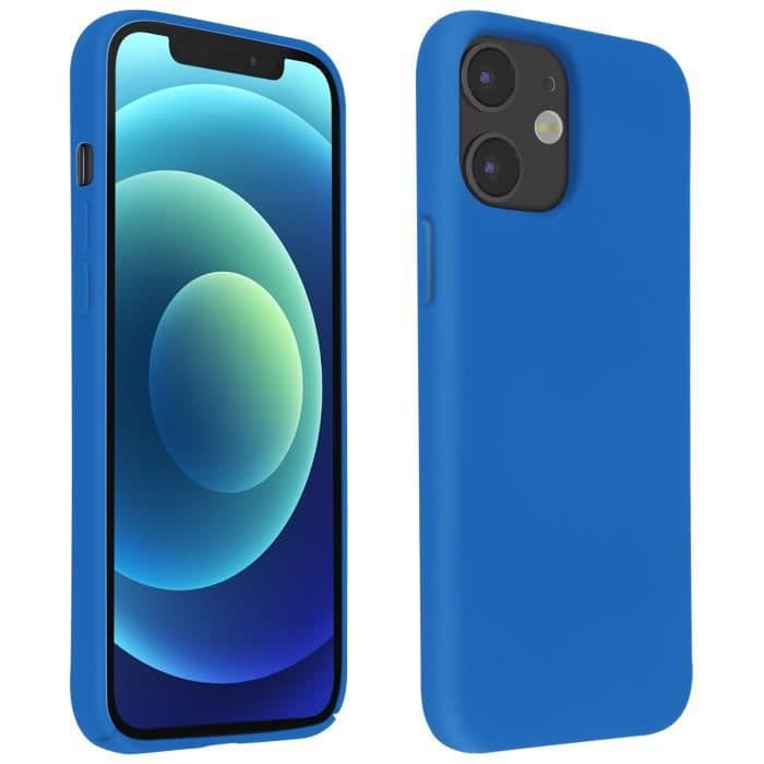 Apple iPhone 12 Mini Halvstyvt fodral Soft Touch Finish QI-kompatibel Blå Blå