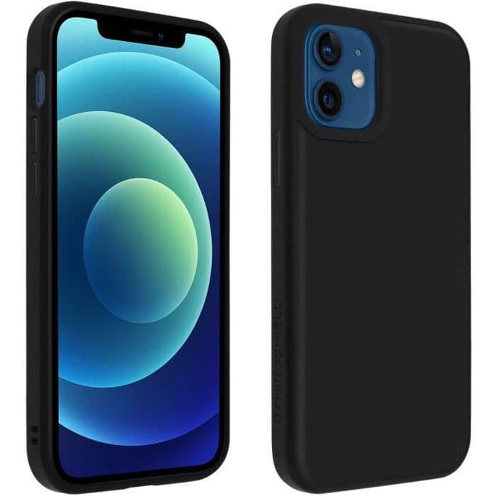iPhone 12/12 Pro Fodral Flexibelt stötsäkert Soft Touch SolidSuit Rhinoshield Svart