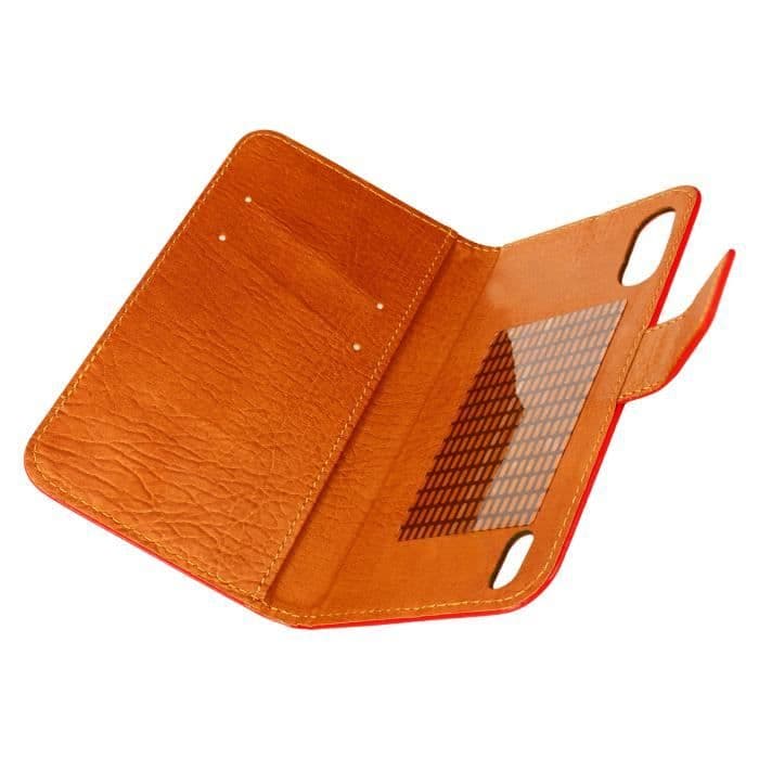 Altice S42 Plånboksfodral Adhesive Mount Magnetstängning Röd