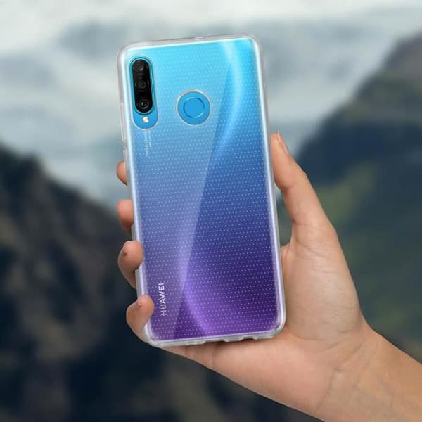 Skyddsskal - AVIZAR - Huawei P30 Lite - Silikongel - Transparent - Ultrafin