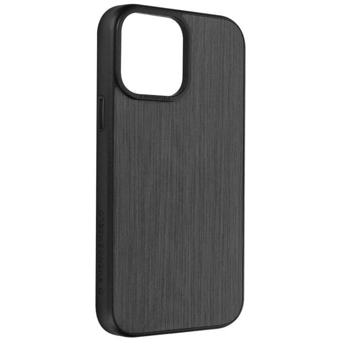 iPhone 13 Pro Fodral Stötsäkert Soft Touch SolidSuit Rhinoshield Classic Black Oak