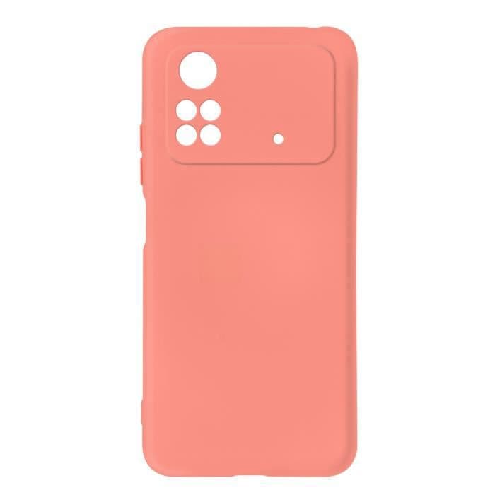 Fodral Xiaomi Poco M4 Pro 4G Halvstyv Soft-touch Fin rosa