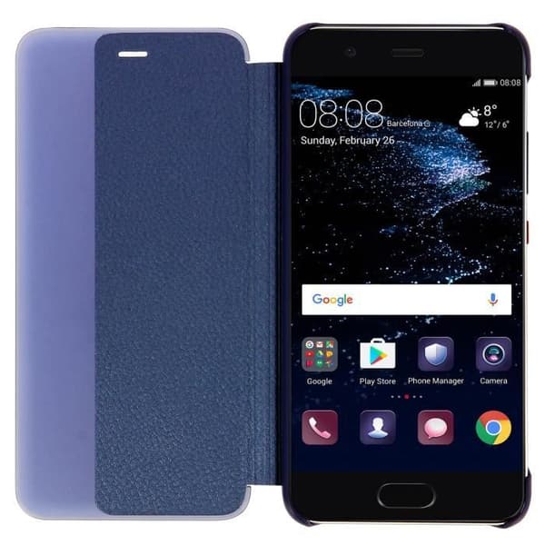 Huskydd Huawei P10 - AVIZAR - Smart View - Mörkblå - Hård skal - Rabatt