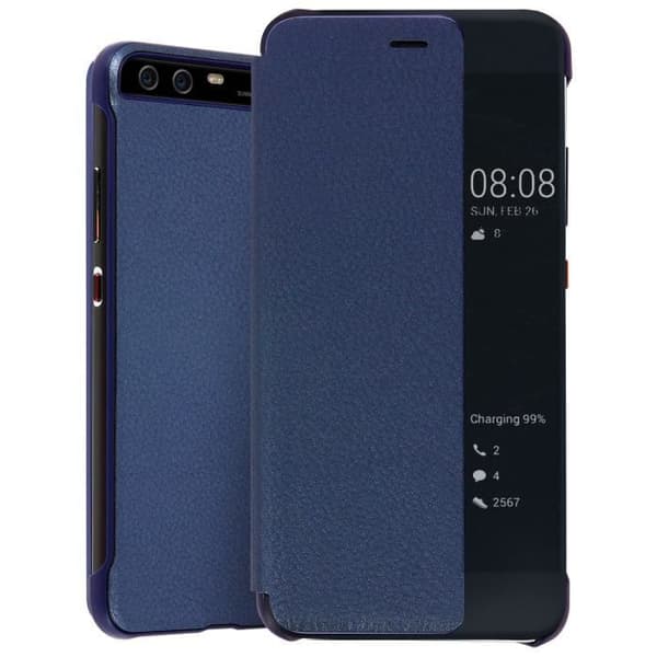 Huskydd Huawei P10 - AVIZAR - Smart View - Mörkblå - Hård skal - Rabatt