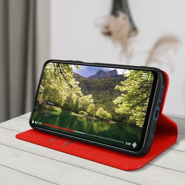 Xiaomi Redmi Note 11 och 11s skal - AVIZAR - Plånbok - Röd