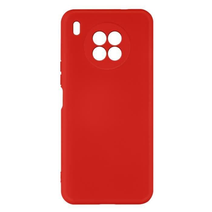 Huawei Nova 8i och Honor 50 Lite Halvstyv Soft Touch Slim Silikonfodral Röd