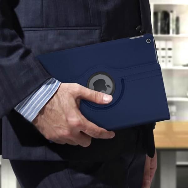 iPad-fodral 2019 10.2 - AVIZAR - Heltäckande skydd - Rotera 360° - Mörkblå - Unisex