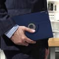 Miniatyrbild 3 av 4: iPad-fodral 2019 10.2 - AVIZAR - Heltäckande skydd - Rotera 360° - Mörkblå - Unisex