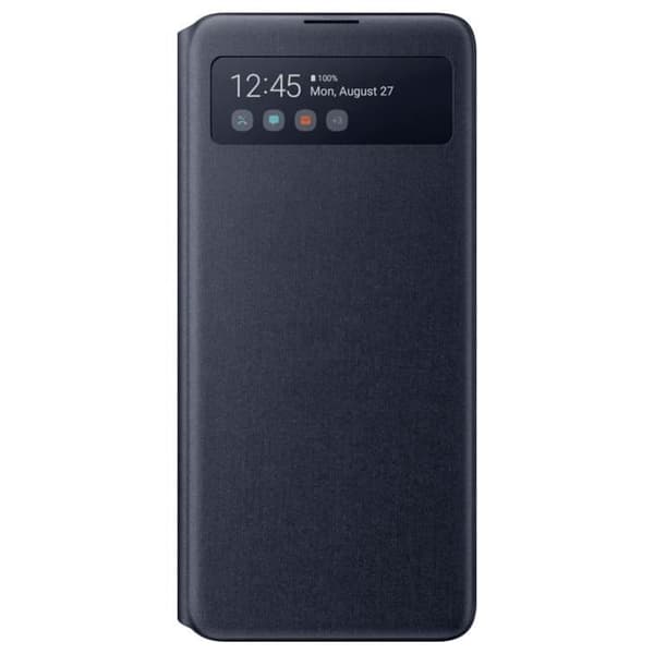 Fodral - Samsung - Galaxy Note 10 Lite - Genomskinlig - S View Wallet Cover - Svart