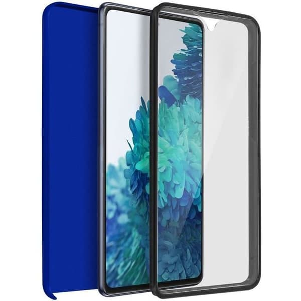 Fodral för Samsung Galaxy S20 FE styvt ryggskydd och mjuk frontblå