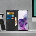 Miniatyrbild 3 av 4: Folio-etui - AVIZAR - Galaxy S20 Ultra - Äkta läder - Videostöd - Kortfack