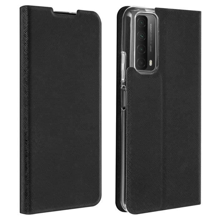 Huawei P smart 2021 Fodral Korthållare Stödfunktion Soft Touch Bigben Svart