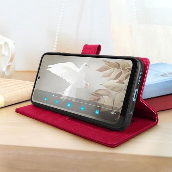 Motorola Moto G31 och G41 Fodral - AVIZAR - Plånboksfodral för videostativ - Rosa
