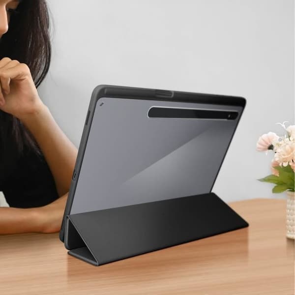 Étui - Dux Ducis - Samsung Tab S7 Plus/S7 FE/S8 Plus - Full Protection - Videostöd - Modulärt Tangentbord