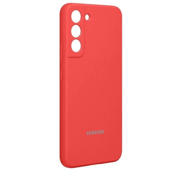 Samsung Galaxy S22 Plus Fodral Soft Touch Silikon Skal Original Coral Coral