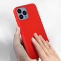 Miniatyrbild 4 av 4: Skyddsskal - AVIZAR - iPhone 13 Pro - Röd - Semi-stal - Soft-touch