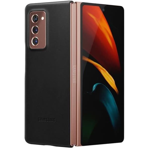 Skal - Samsung - Galaxy Z Fold 2 - Riktig Lær - Soft-touch - Slitesterk Beskyttelse