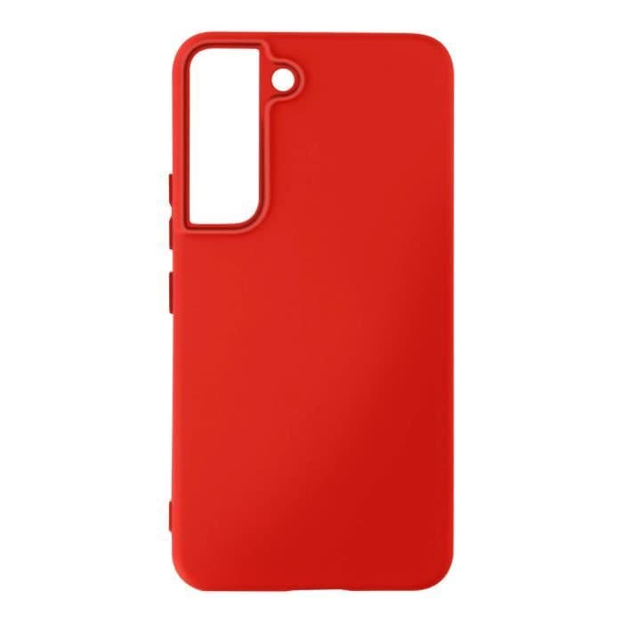 Samsung Galaxy S22 Halvstyvt silikonfodral Soft-touch Fin finish Röd