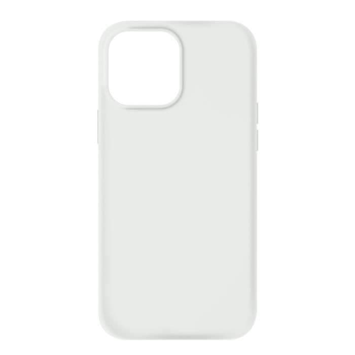iPhone 13 Pro Max Fodral Halvstyv Silikon Vit Soft-touch finish Vit