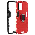 Miniatyrbild 2 av 4: Coque - Realme - 8i - Stötsäker - Metallring - Video Stöd Röd