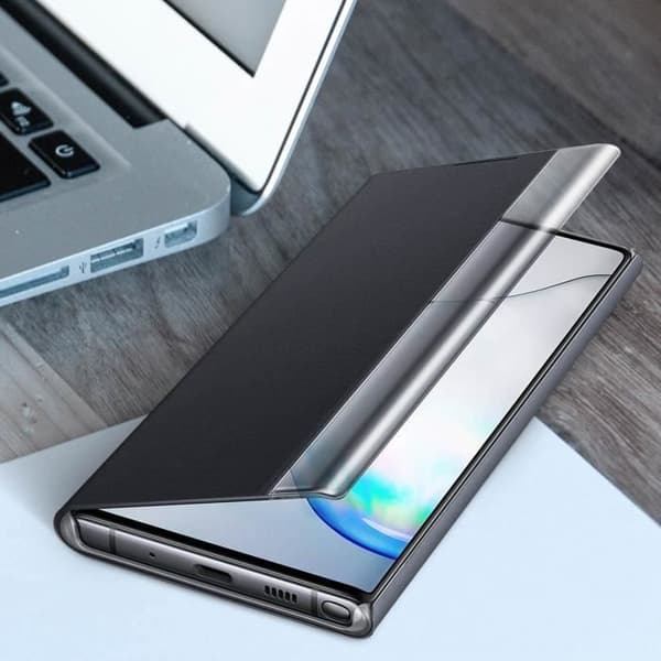Etui - Samsung - Galaxy Note 10 - Genomskinlig Flip - Helt skydd - Touch-funktion