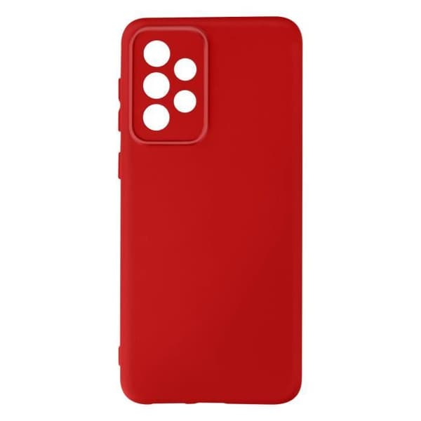 Samsung Galaxy A33 5G Fodral Halvstyv silikon Soft-touch Fin finish Röd