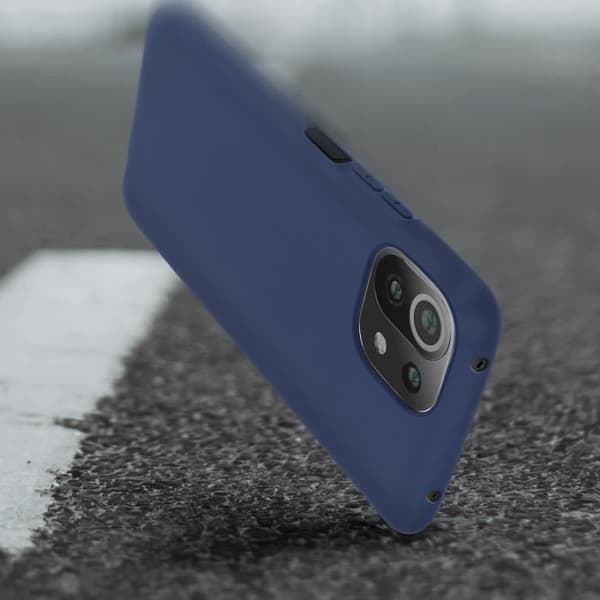 Coque Souple - Xiaomi - Mi 11 Lite / Mi 11 Lite 5G - Antichock - Matt Finish - Mörkblå