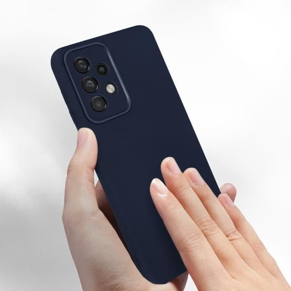 Samsung Galaxy A33 5G Skyddsfodral - Blå - Halvstyv silikon - Mjuk finish - Upphöjda kanter