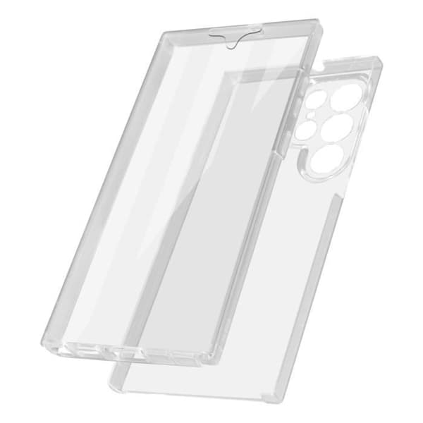 Skyddsskal - AVIZAR - Samsung S22 Ultra - 360° skydd - Transparent - Flexibelt