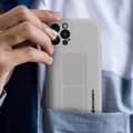Miniatyrbild 4 av 4: iPhone 12 Pro Silikonfodral Vikbart magnetiskt stöd Wozinsky Grå