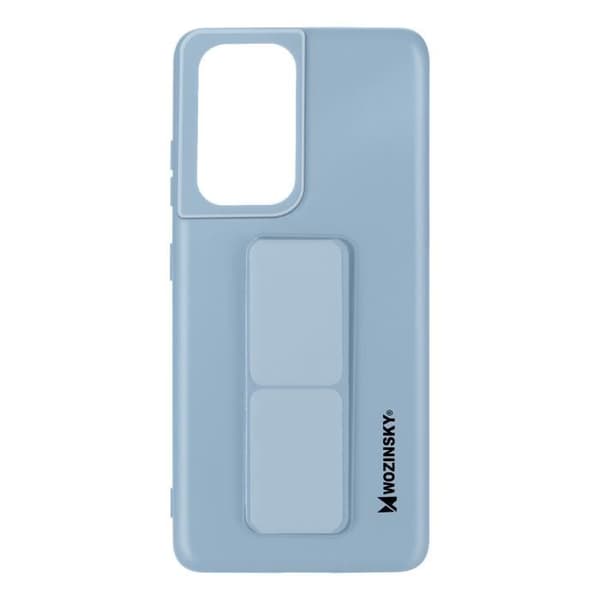 Fodral för Samsung Galaxy S21 Ultra Silicone Foldable Magnetic Support Wozinsky blue