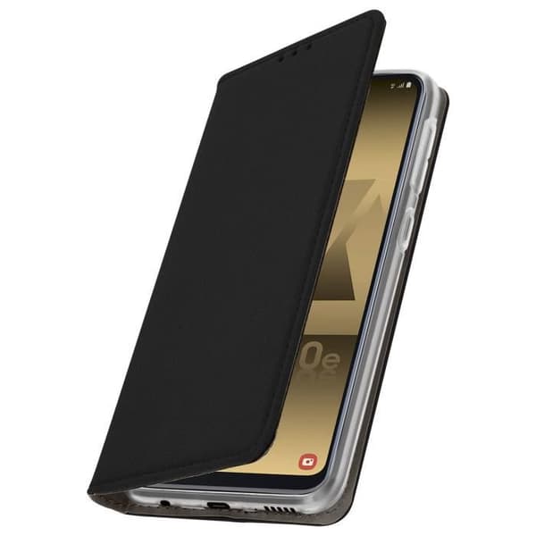 Plånboksetui - AVIZAR - Galaxy A20e - Svart - Videostöd - Kortfack