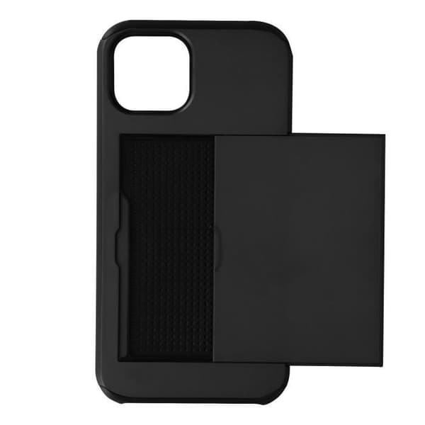 iPhone 13 Pro-fodral - AVIZAR - Defender Svart - Stötabsorberande - Skjutbart kortförvar - Elegant