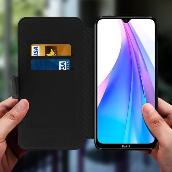 Housse - X-DORIA - Xiaomi Redmi Note 8T / 8 - Ekologiskt läder - Videostöd - Magnetisk