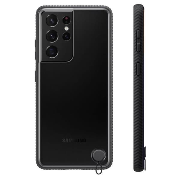 Samsung S21 Ultra Hybrid Fodral Stötsäker Förstärkt Original Outline svart Svart