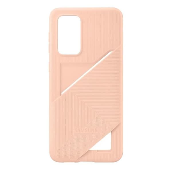 Original Samsung A33 5G silikonfodral med korthållare Peach