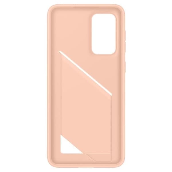 Original Samsung A33 5G silikonfodral med korthållare Peach