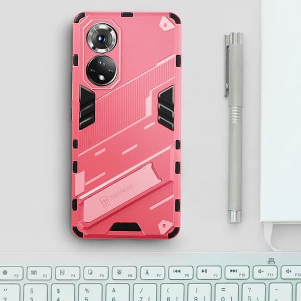 Coque - AVIZAR - Huawei Nova 9 och Honor 50 - Rosa - Stötsäker - Stödben